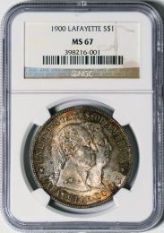 1900 Lafayette Dollar -- NGC MS67