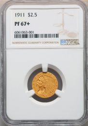 1911 $2.5 Quarter Eagle -- NGC PF67+