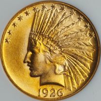 1926 $10 Indian Eagle -- NGC MS64