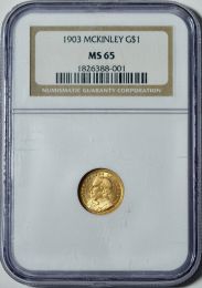 1903 LA Purchase, McKinley G$1 -- NGC MS65